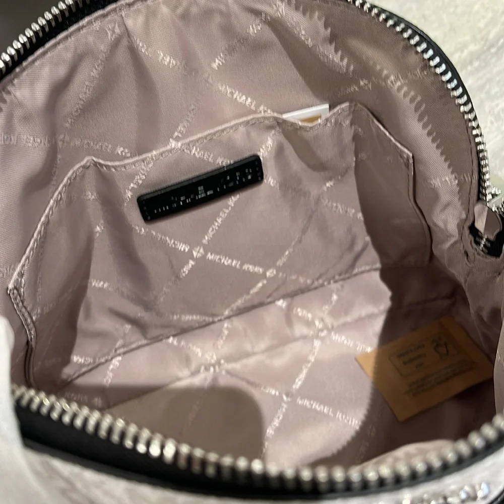 Michael Kors Jet Set Travel Color-Block Signature Logo Crossbody  Jangle Green